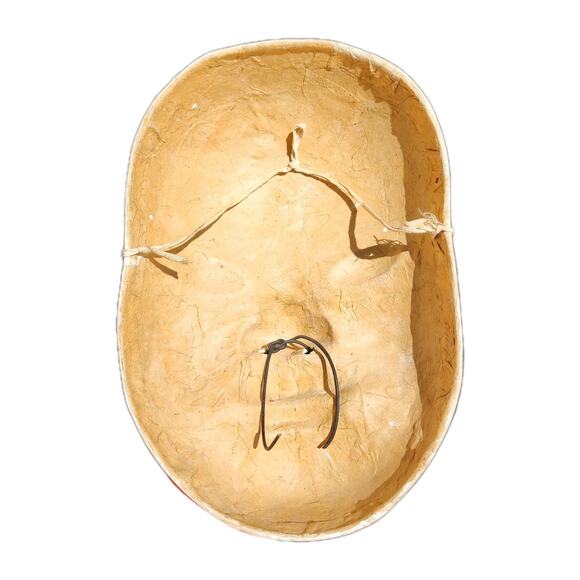 Vintage Chinese Opera Mask Hand Painted Paper Mache Wall Hanging Home Decor Rare - Picture 2 of 7